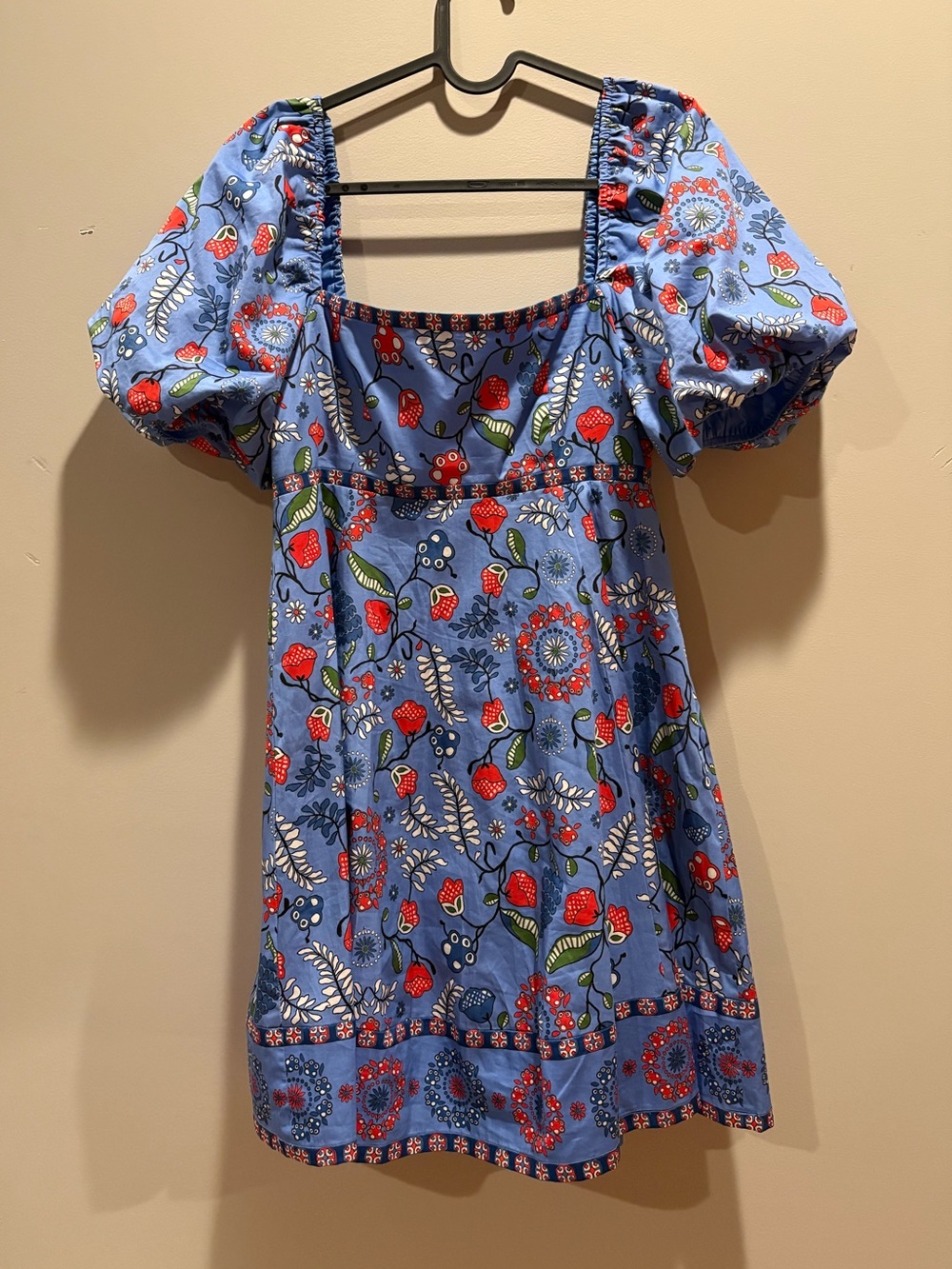 Hill House Matilda mini dress in Swedish Floral - S